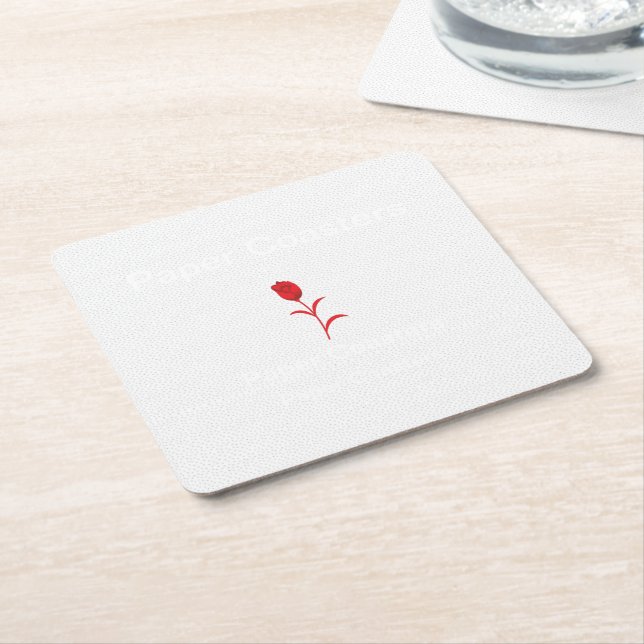 Elevate Your Brand with High-Quality Paper Coaster (Angled)