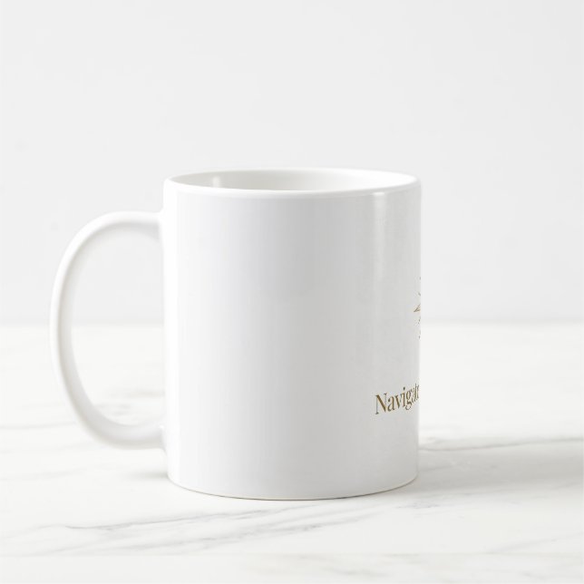 Elevate your daily coffee ritual with this , 11 oz coffee mug (Left)