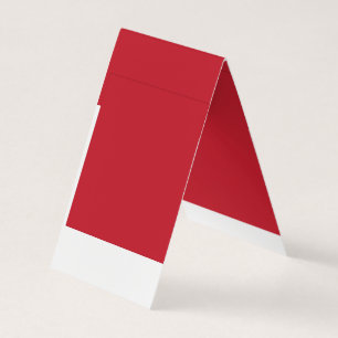 Elevate Your Design a Red Background and White  Business Card