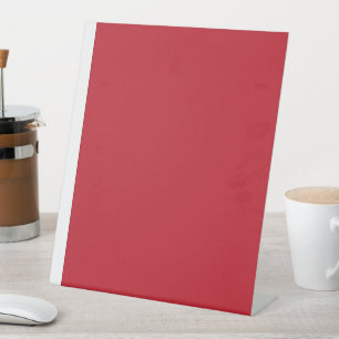 Elevate Your Design a Red Background and White  Pedestal Sign