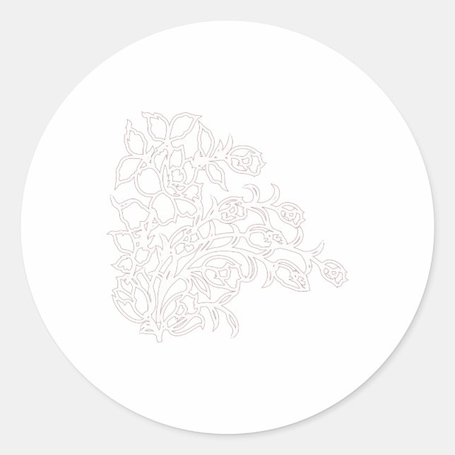 Elevate Your Design Game with ClassicRound Sticker (Front)