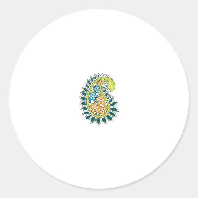 Elevate Your Design Game with ClassicRound Sticker (Front)