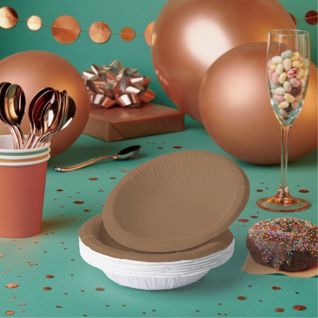 Elevate Your Design with a Brown Background Paper Plate (Multi)