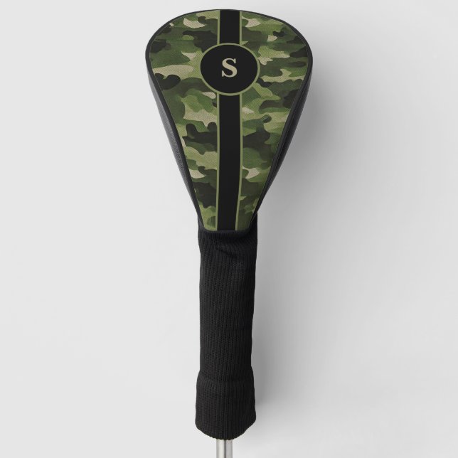 Elevate Your Game with a Camouflage Golf Headcover (Front)