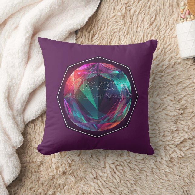 Elevate Your Inner Sparkle Throw Pillow (Blanket)