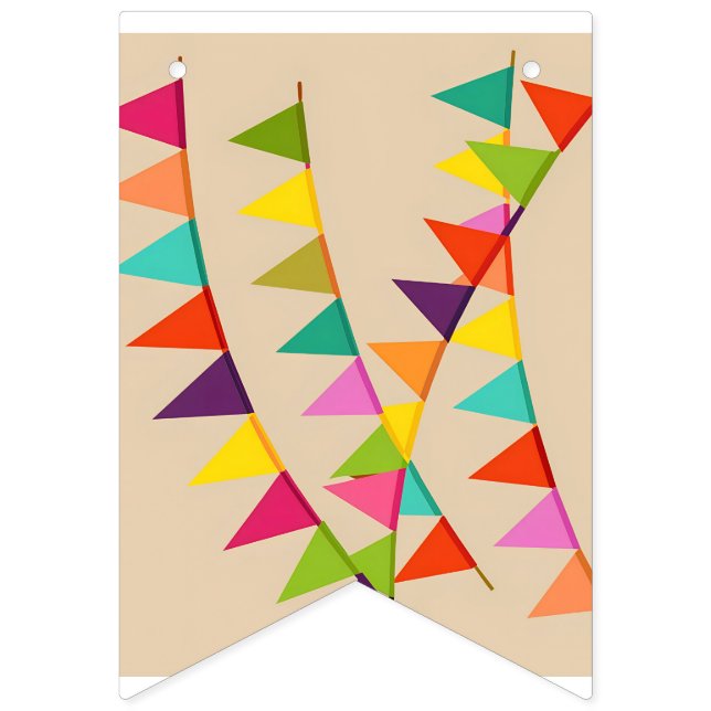 Elevate Your Outdoor Decor with Colourful Bunting Flags (Second Flag)