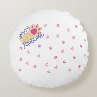 Elevate your pet's lounging area round pillow