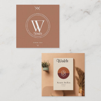 Elevate Your Presence:Exquisite BusinessCardDesign Square Business Card