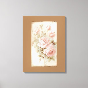  Elevate Your Space with a Dreamy Rose Watercolor  Canvas Print