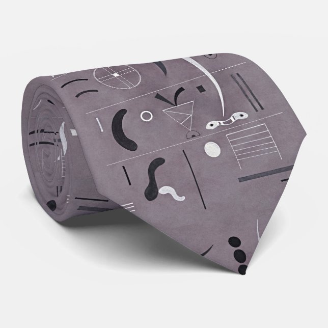 Elevate Your Style with Kandinsky-Inspired  Tie (Rolled)
