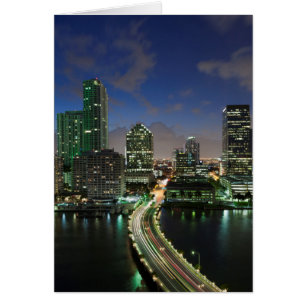 Elevated city skyline