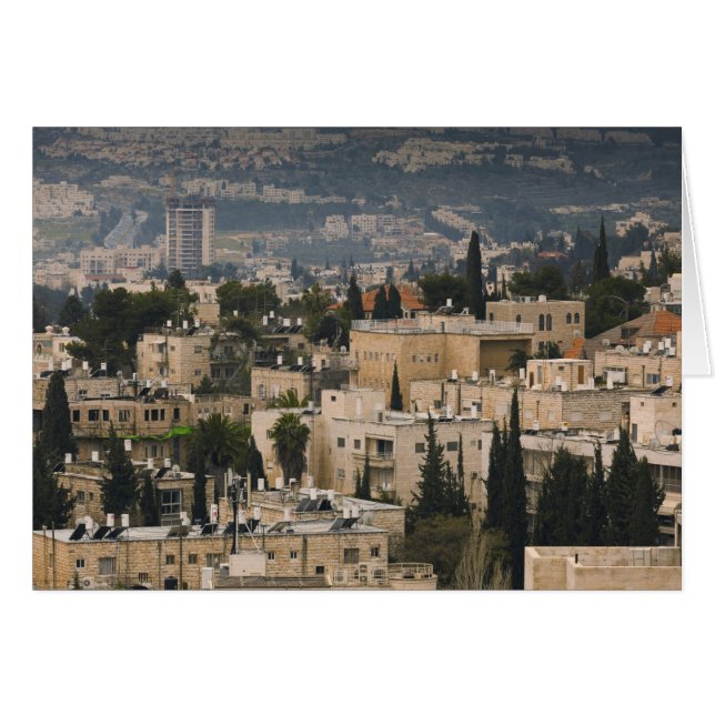 Elevated city view from Jerusalem YMCA tower (Front Horizontal)