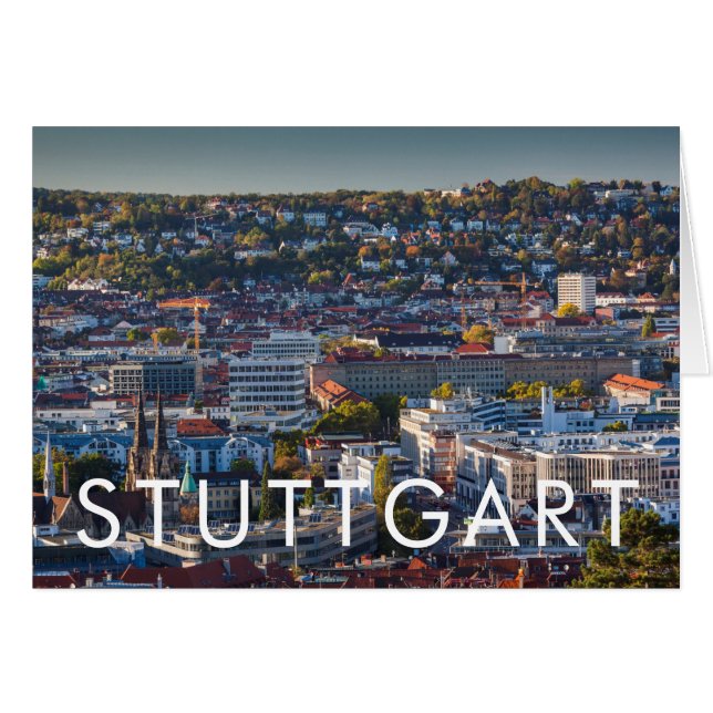 Elevated City View of Stuttgart (Front Horizontal)
