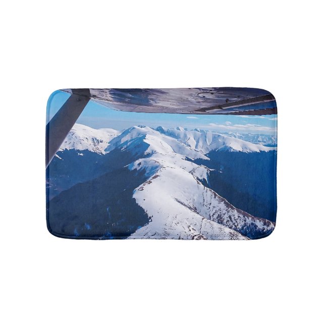 Elevated Dreams: A Cessna's Winter Dance Bath Mat (Front)