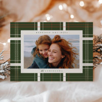 Elevated Plaid Cozy Cabin Forest Beige and Green