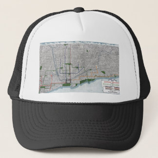 Elevated rails and the parks of Chicago 1908 Trucker Hat
