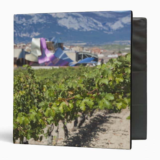 Elevated town view and Hotel Marques de Riscal Binder (Front/Inside)