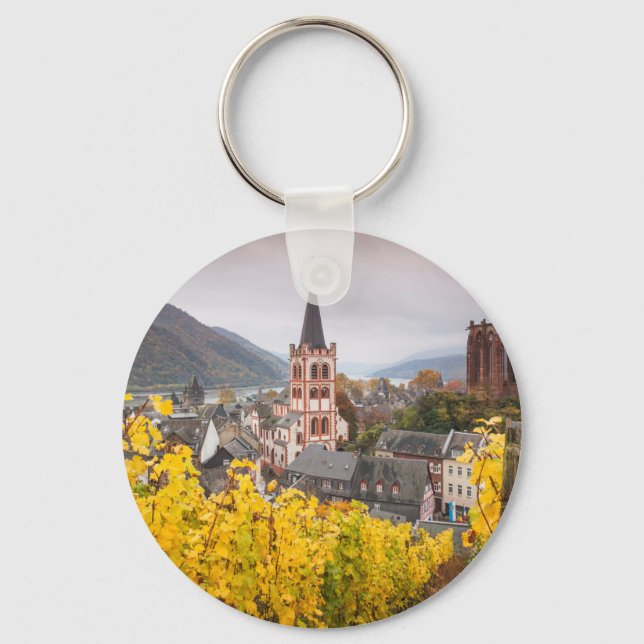 Elevated Town View | Germany Keychain (Front)