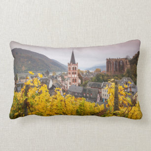 Elevated Town View Germany Lumbar Pillow