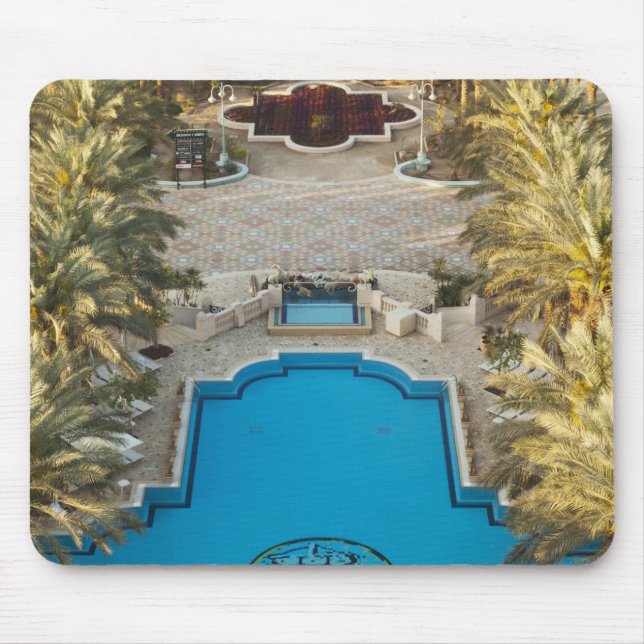 Elevated view Herods Palace Hotel swimming pool Mouse Pad (Front)