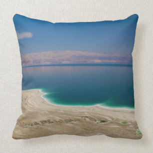 Elevated view of the Dead Sea Throw Pillow