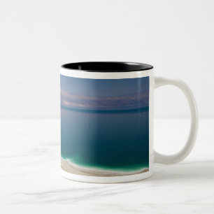 Elevated view of the Dead Sea Two-Tone Coffee Mug