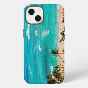 Elevated View Of Waikiki Beach Scene, Honolulu 2 iPhone 13 Case