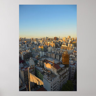 Elevated View Over Balvanera Neighborhood Poster