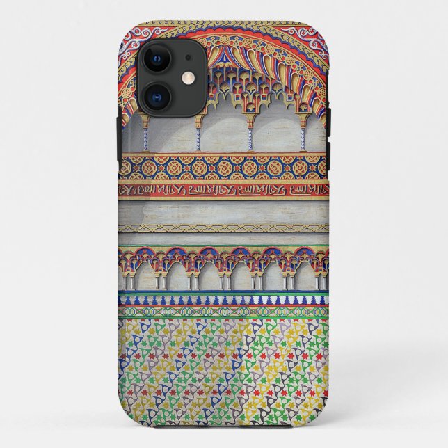 Elevation of an alcove in the Pateo del Agua, Alha Case-Mate iPhone Case (Back)