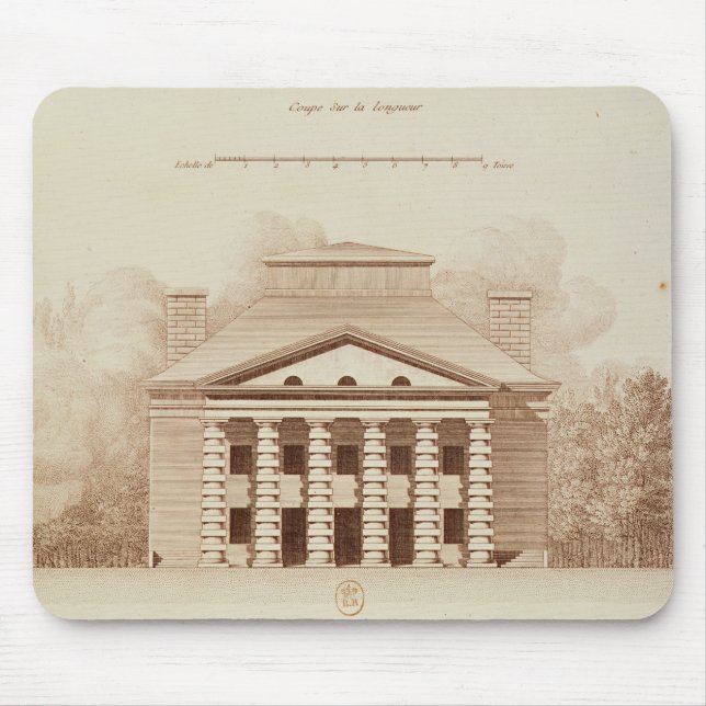 Elevation of house of director of the salt mouse pad (Front)