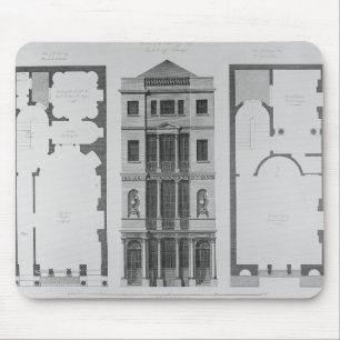 Elevation of the British Coffee House Mouse Pad