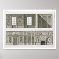 Elevation of the Library at Syon House, c.1760-69
