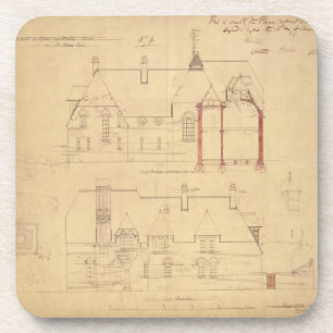 Elevations for The Red House, Bexley Heath (pen an Coaster