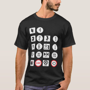 Elevator Buttons Operator Vertical Mechanic T-Shirt