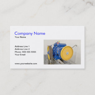 Elevator Engine Business Card Template