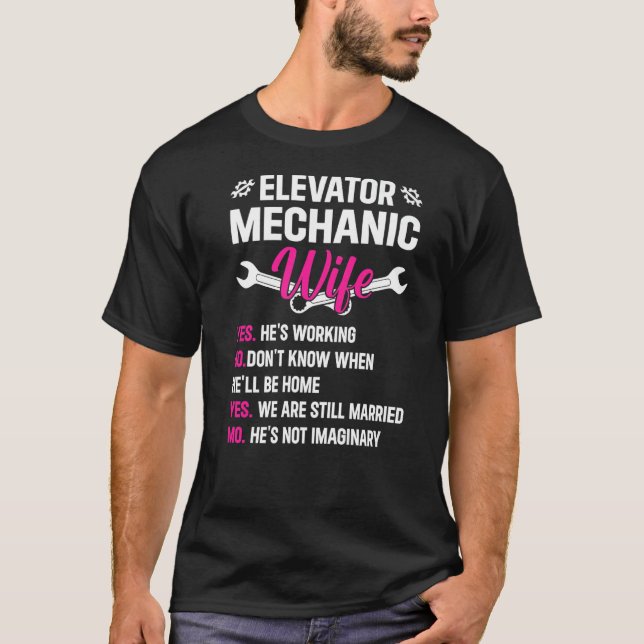 Elevator Inspector Elevator Operator Elevator Inst T-Shirt (Front)