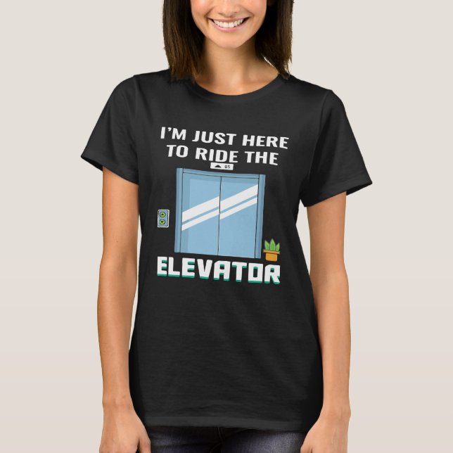 Elevator Mechanic Engineer Jersey T-Shirt (Front)