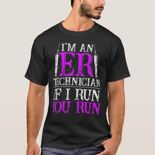 Elevator Mechanic Maintenance I Run Technician T-Shirt (Front)