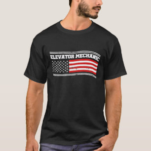 Elevator Mechanic Maintenance Life Inspires Techni T-Shirt
