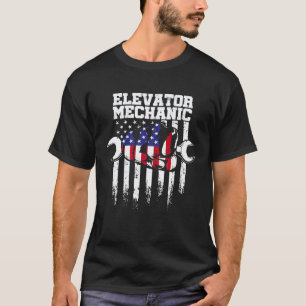 Elevator Mechanic Maintenance Life Knowledge Techn T-Shirt