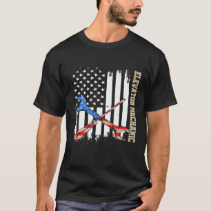 Elevator Mechanic Maintenance Life Learning Techni T-Shirt