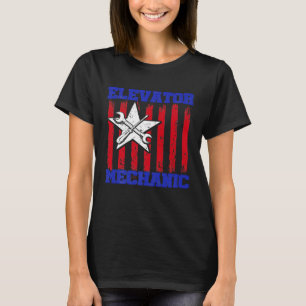 Elevator Mechanic Maintenance Life Studies Technic T-Shirt