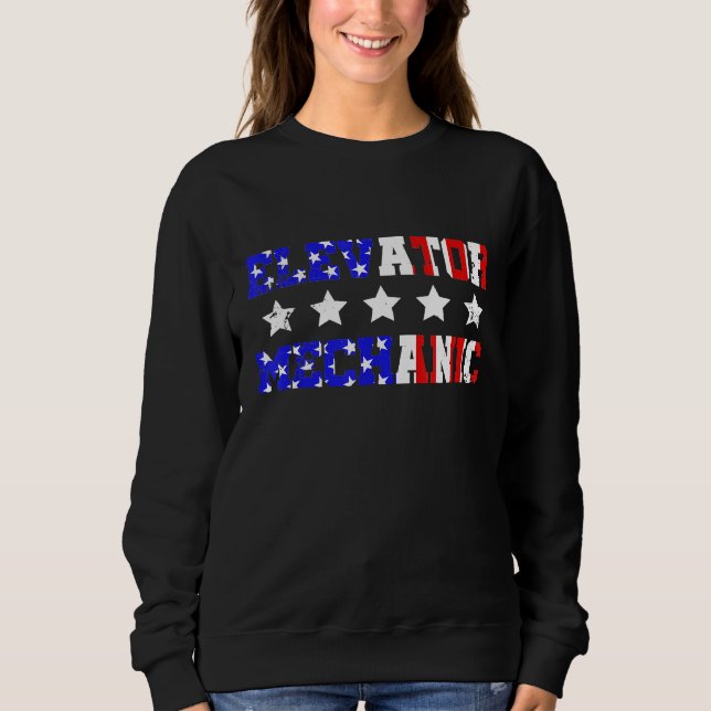 Elevator Mechanic Maintenance Life Succeeding Tech Sweatshirt (Front)