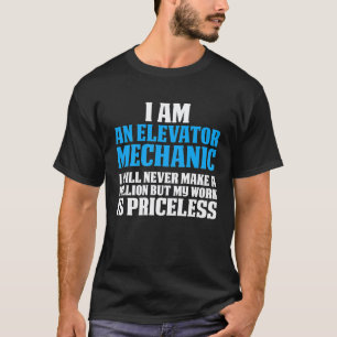 Elevator Mechanic Maintenance Make Technician T-Shirt