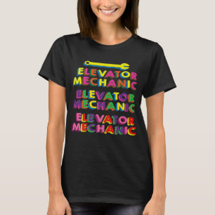 Elevator Mechanic Maintenance Mentors Technician T-Shirt