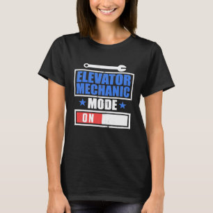Elevator Mechanic Maintenance Study Technician T-Shirt