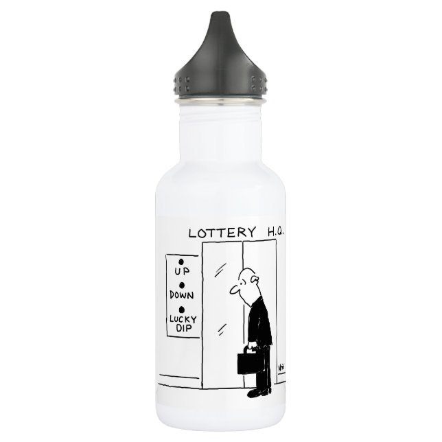 Elevator or Lift in a Lottery Headquarters Cartoon 532 Ml Water Bottle (Left)