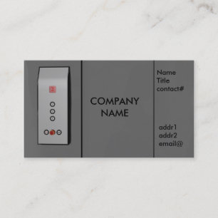 elevator panel business card