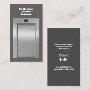Elevator Services Business Card