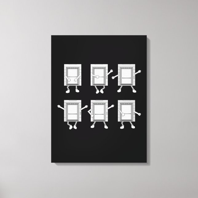 Elevator Technician Gift Men Elevator Mechanic Canvas Print (Front)